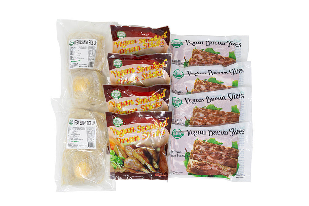 All Vegetarian Inc Bacon (4 Packs) + Drumsticks (4 Packs) + Egg (2