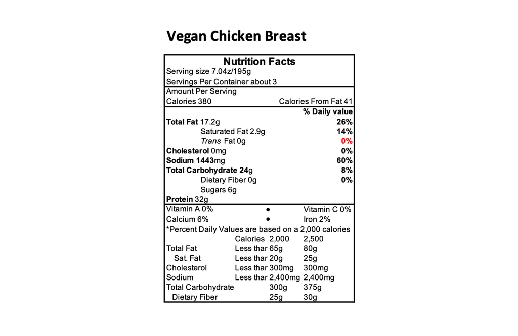Vegan Chicken Breast (6 Packs)