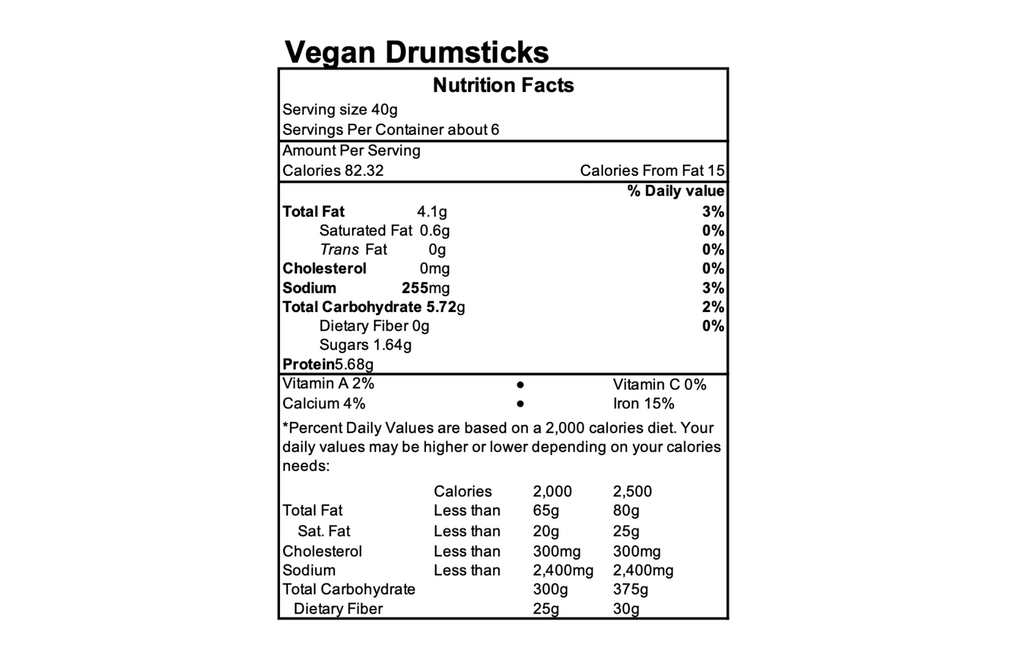 Vegan Drumsticks (24 Pack)